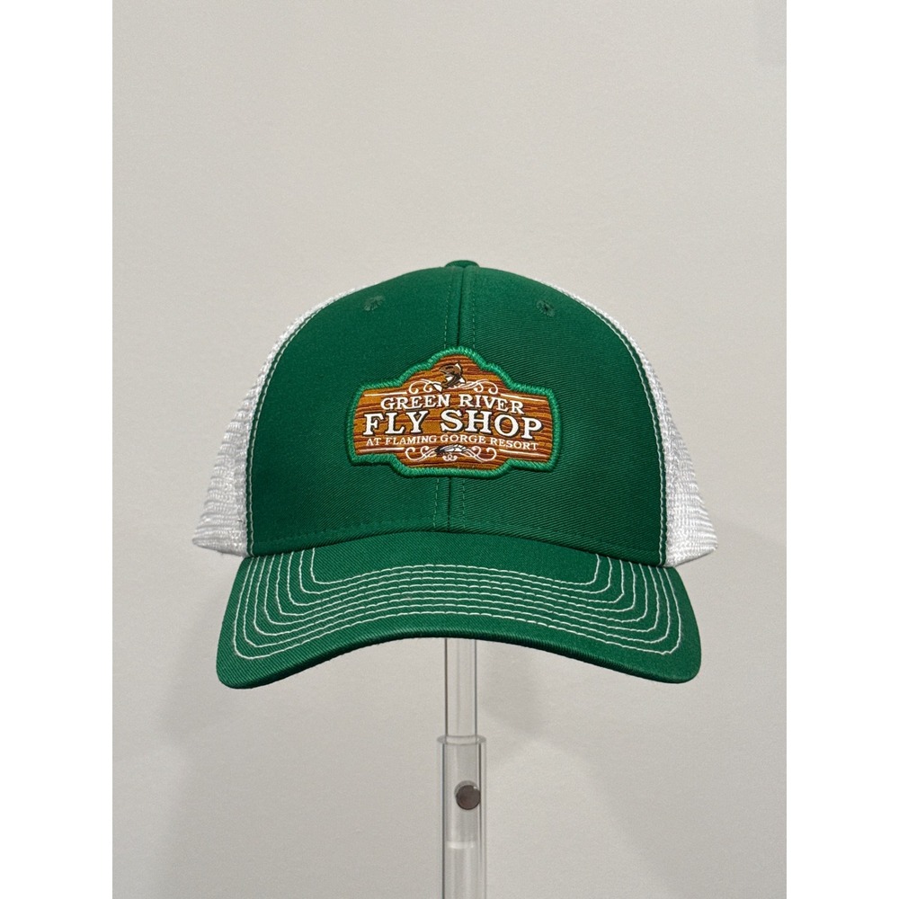 Ouray Green River Fly Shop Trucker Hat Mens OSFA Green Excellent Snapback 50005